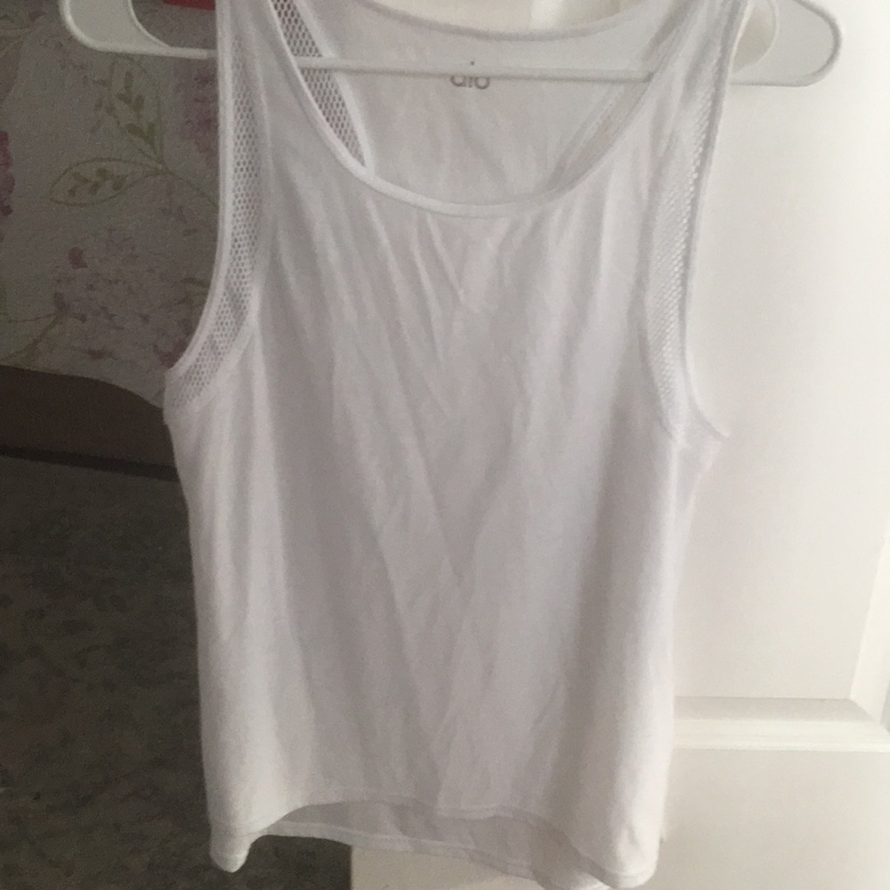 Alo white tank top